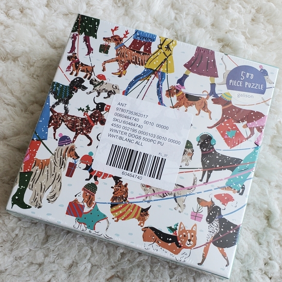 Anthropologie Winter Dogs Puzzle - 500 pieces - Picture 4 of 6